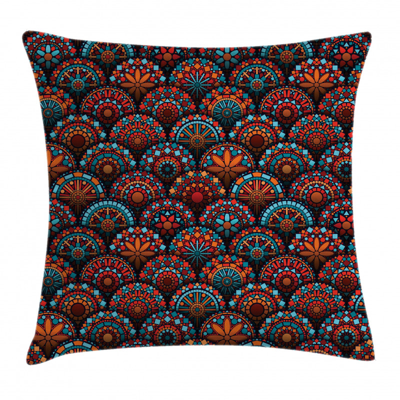 Geometric Floral Forms Pillow Cover