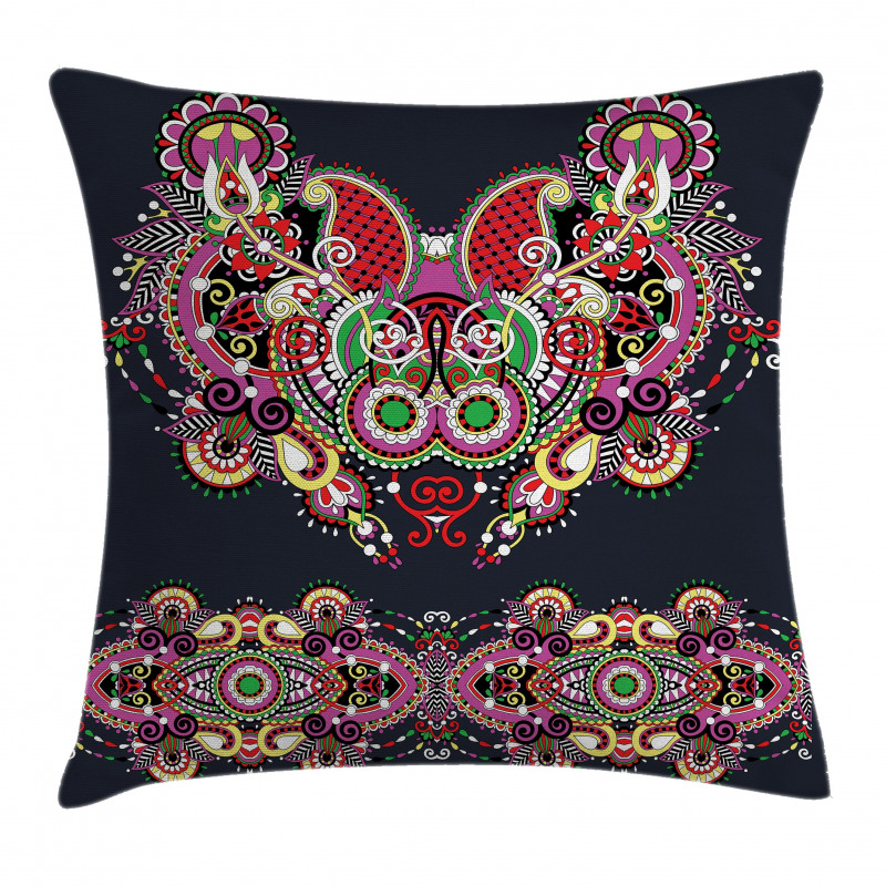 Ornate Paisley Features Pillow Cover
