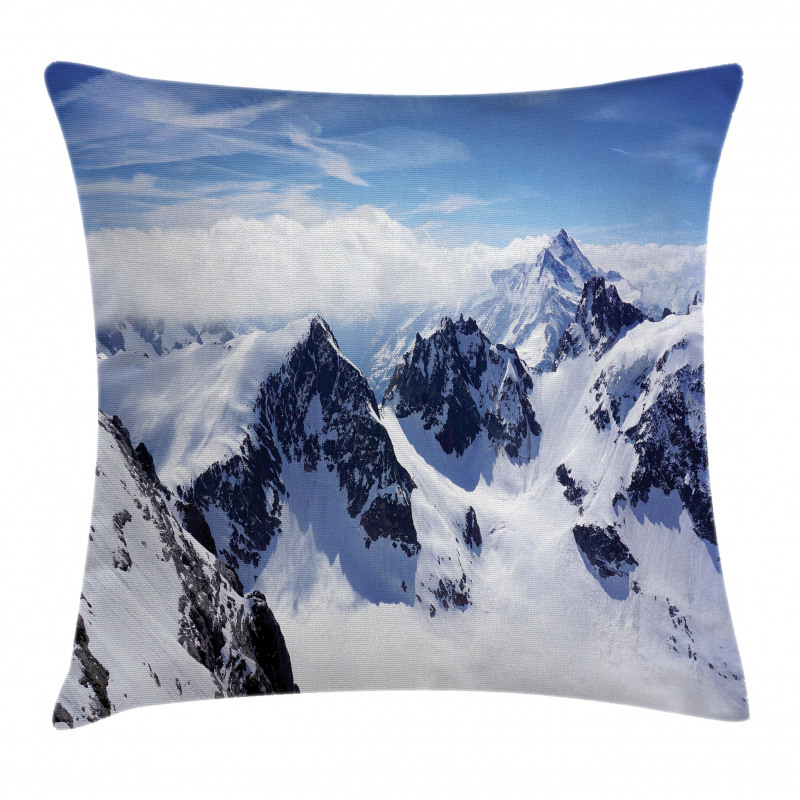 Mountain Peak Scenery Pillow Cover
