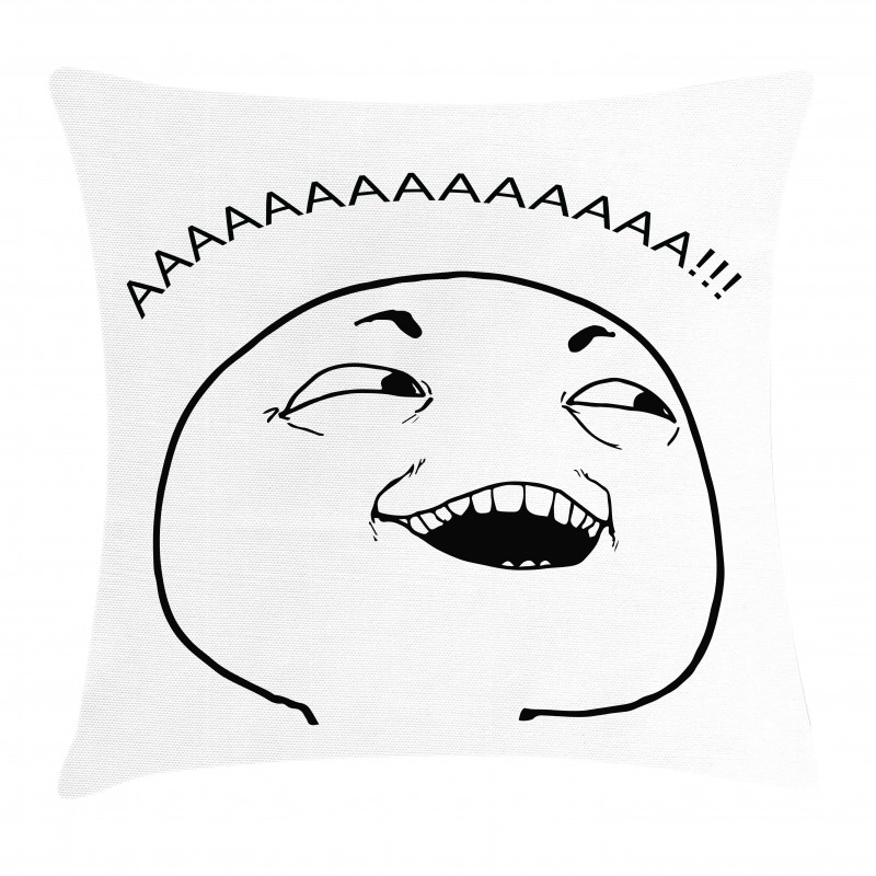 Happy Boy Meme Emojis Pillow Cover