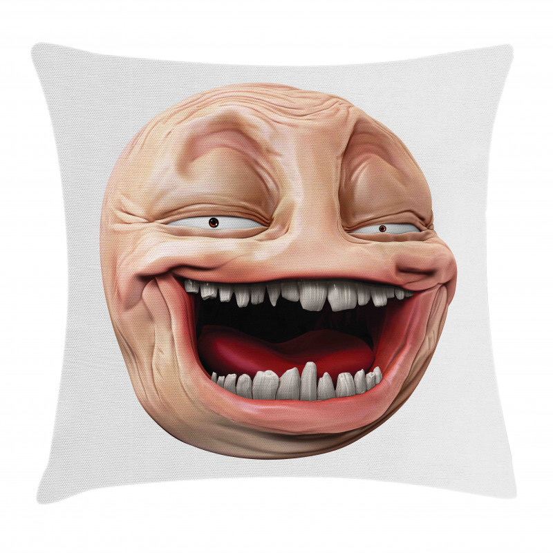 Poker Face Guy Meme Pillow Cover