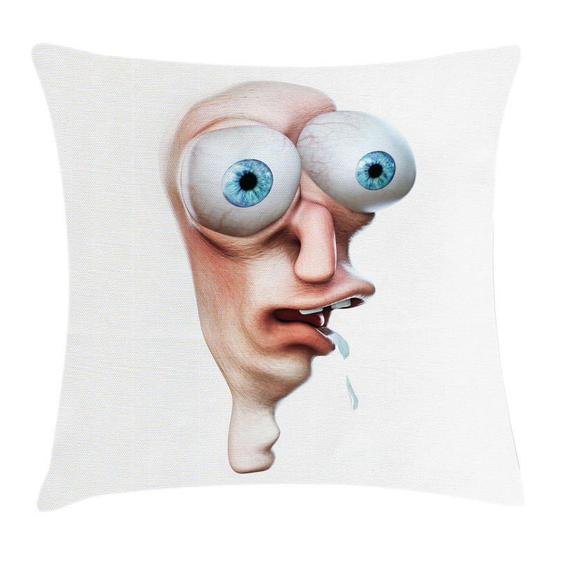 Stupid Derp Human Comics Pillow Cover