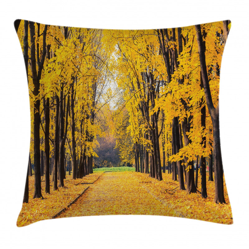 Autumn Trees Leaves Pillow Cover