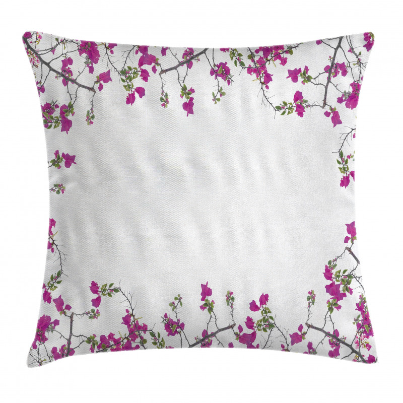Leaves Buds and Branches Pillow Cover