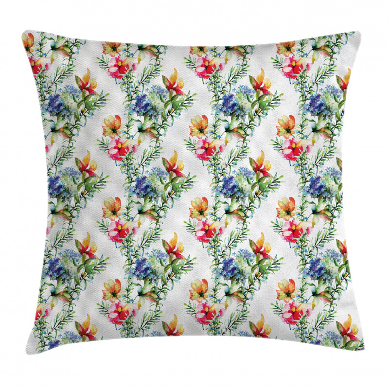 Shabby Plant Lilacs Pillow Cover
