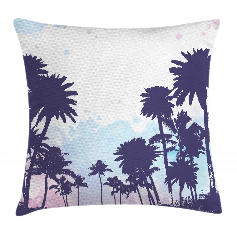 Palm Trees South Forest Pillow Cover