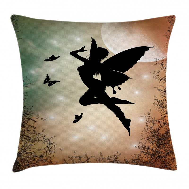 Fairy and Butterfly Wing Pillow Cover
