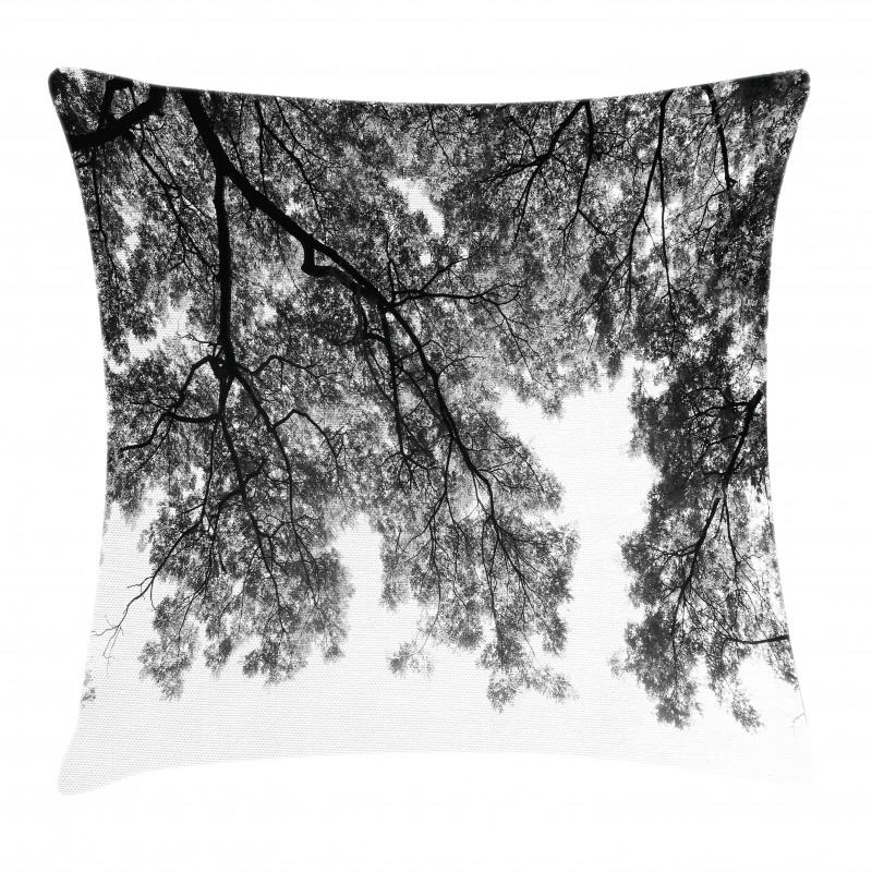 Tree Branches and Leaves Pillow Cover