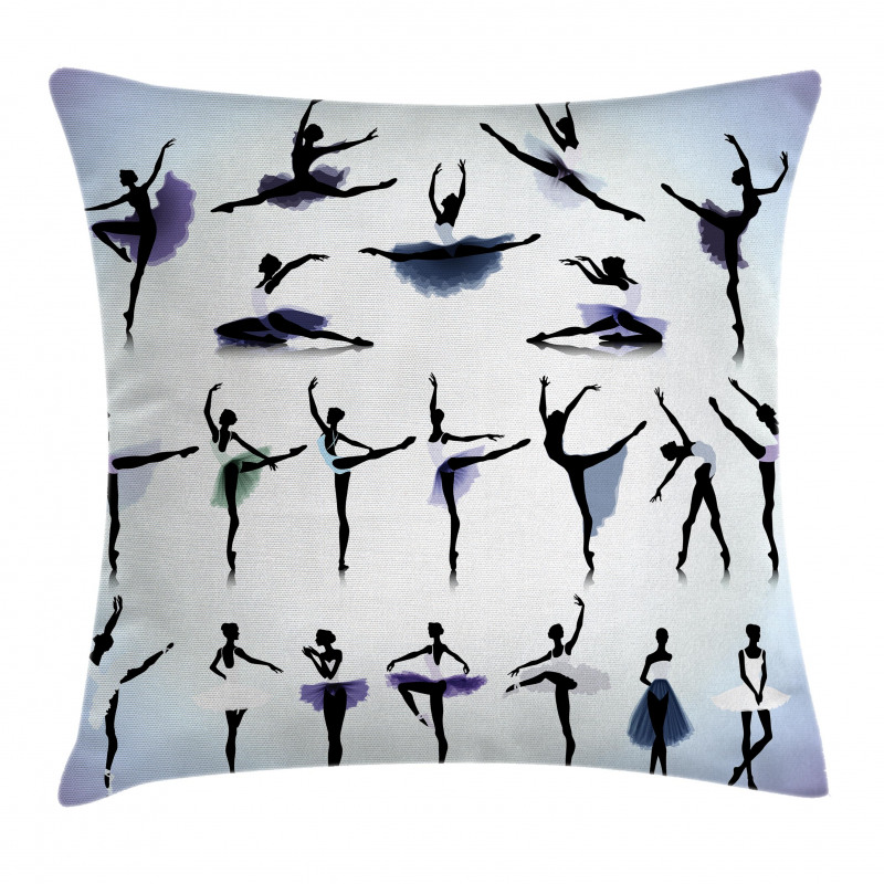 Female Ballet Dancers Pillow Cover