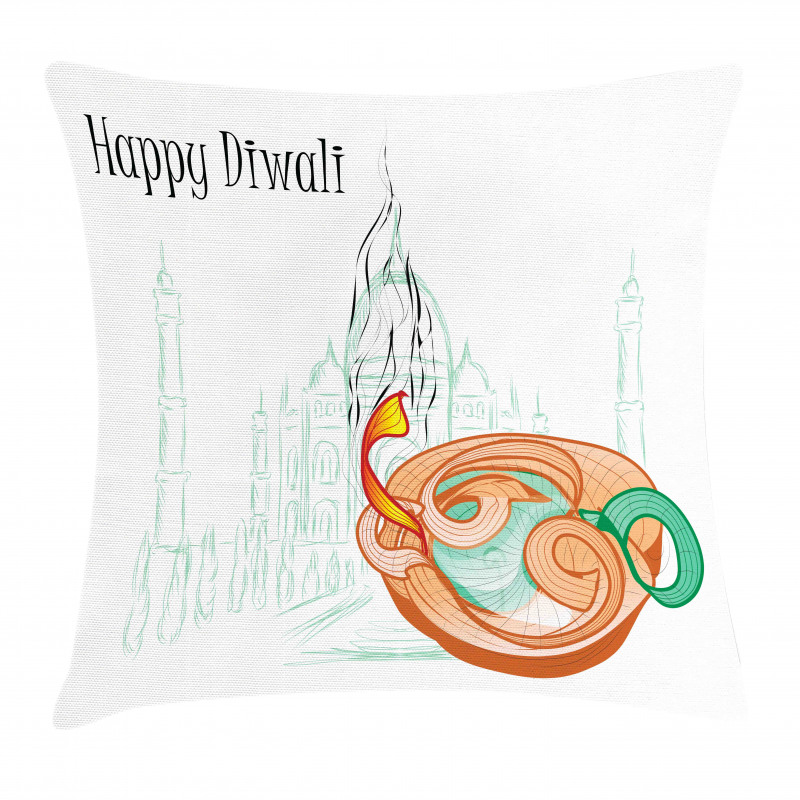 Sketchy Diwali Pillow Cover