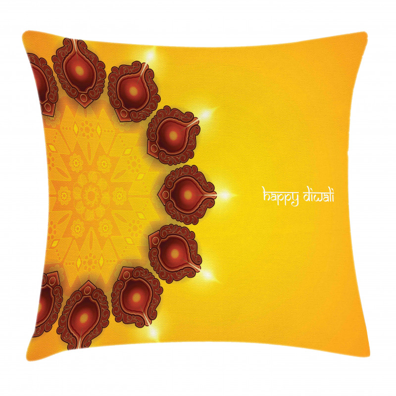 Candle Asian Pillow Cover