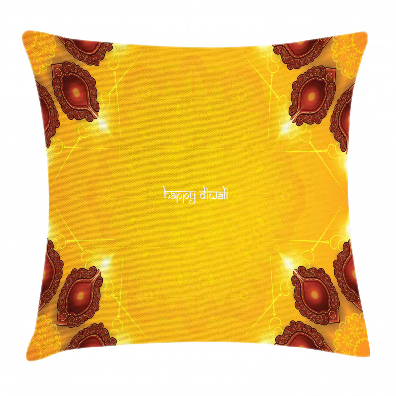 Wooden Candle Artwork Pillow Cover