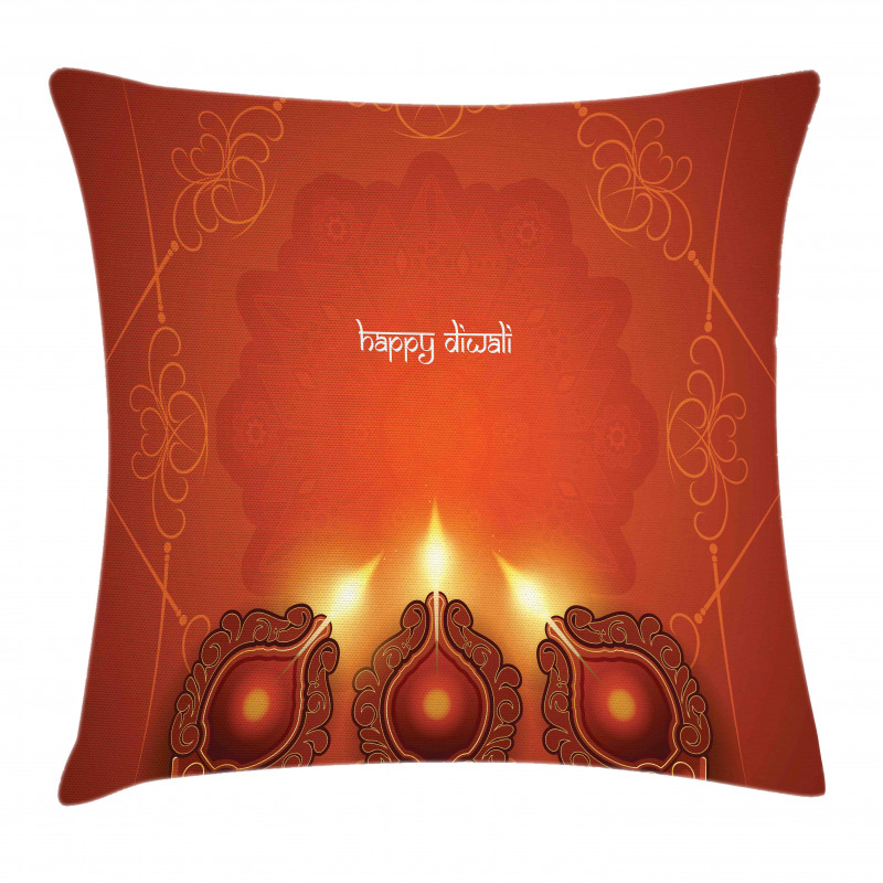 Oriental Carving Frames Pillow Cover