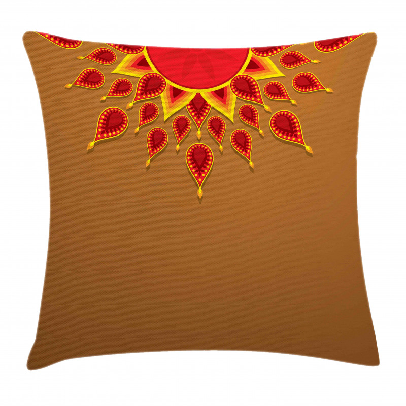 Oriental Paisley Design Pillow Cover