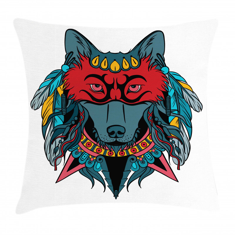 Wolf Animal Theme Pillow Cover