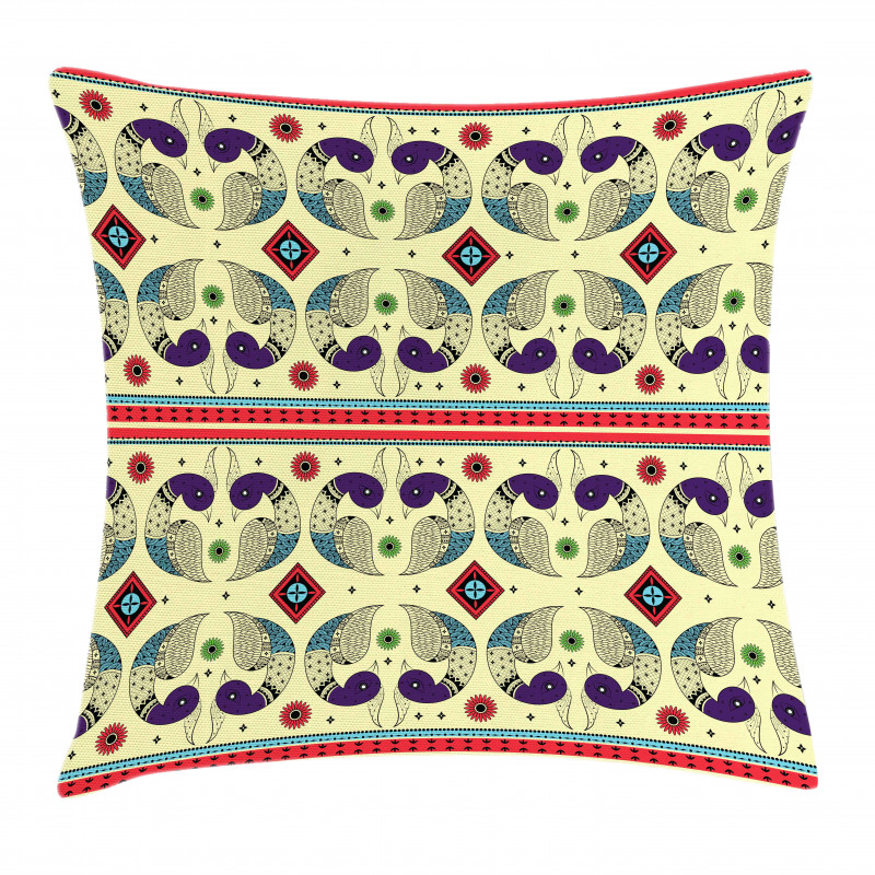 Peacock Pattern Pillow Cover
