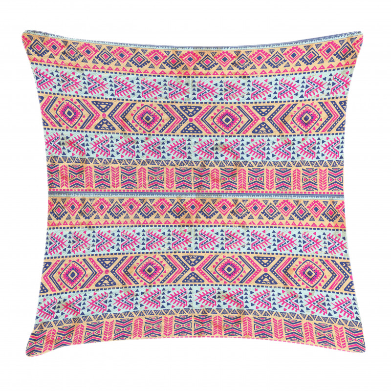 Retro Spring Aztec Art Pillow Cover