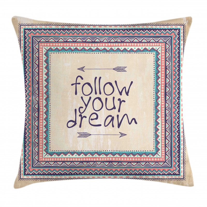 Inspirational Aztec Art Pillow Cover