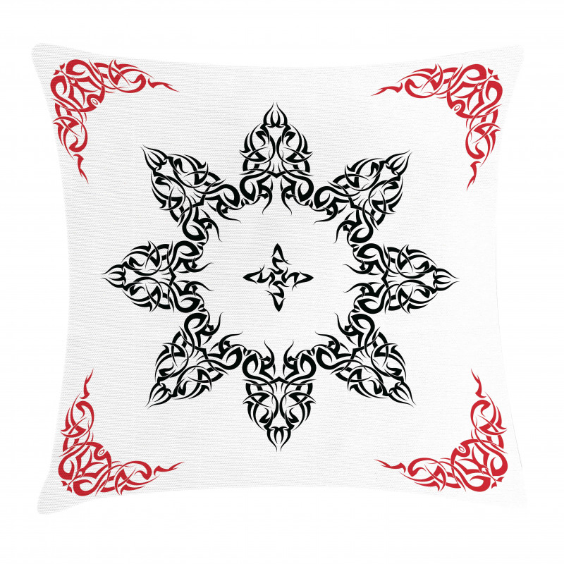 Tattoo Circular Vector Pillow Cover