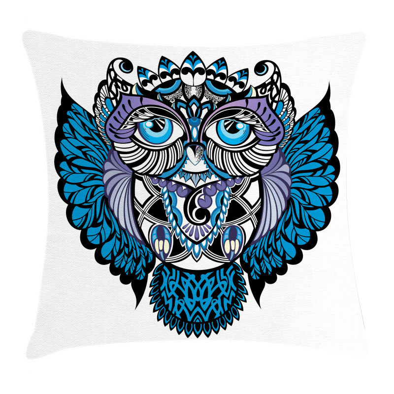 Owl Bird Animal Tattoo Pillow Cover