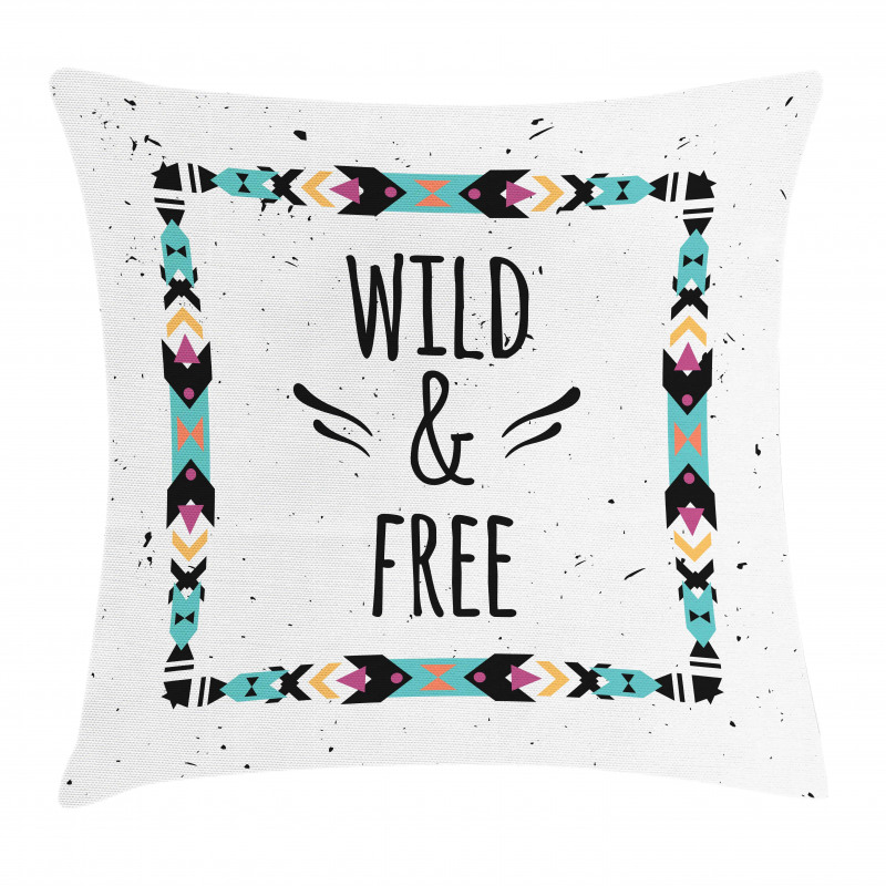 Geometric Boho Frame Pillow Cover