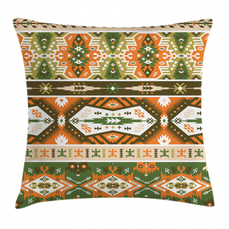 Aztec Mayan Style Stripe Pillow Cover