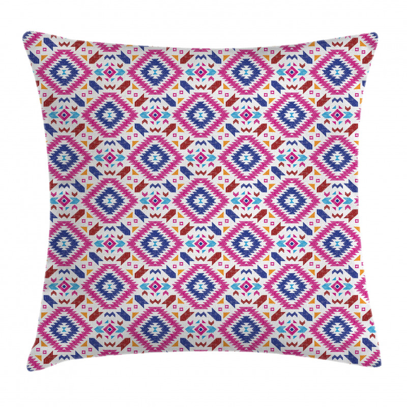 Hand Drawn Mayan Sripes Pillow Cover