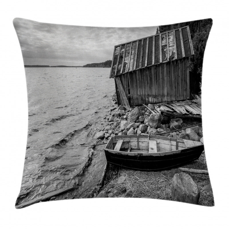 Fishing Boat Pillow Cover