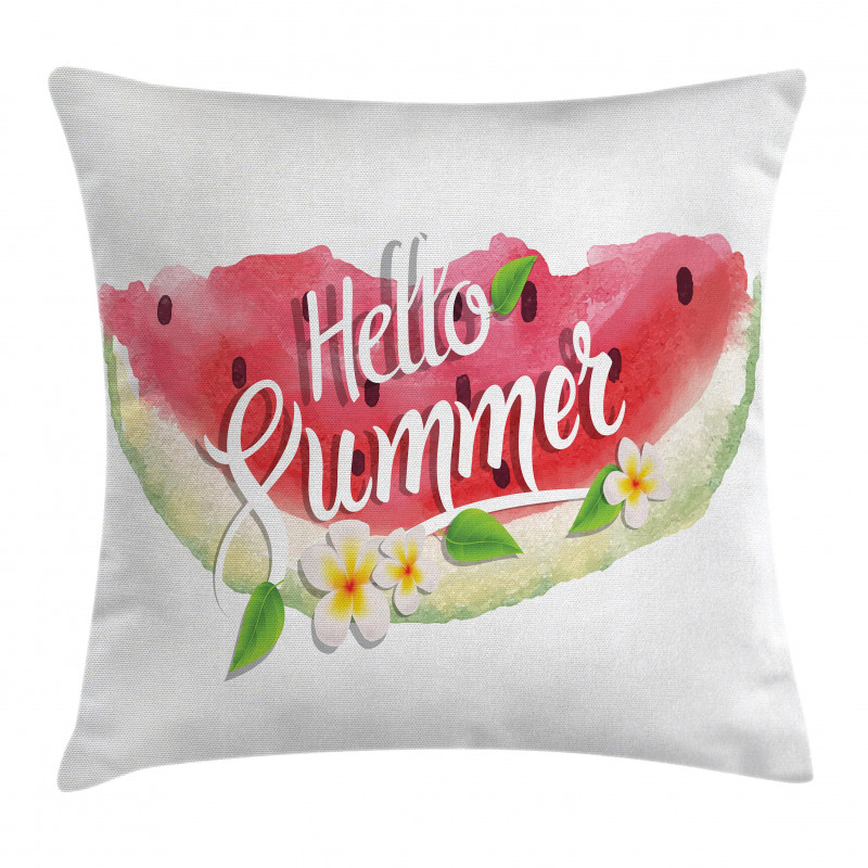 Summer Welcome Words Pillow Cover