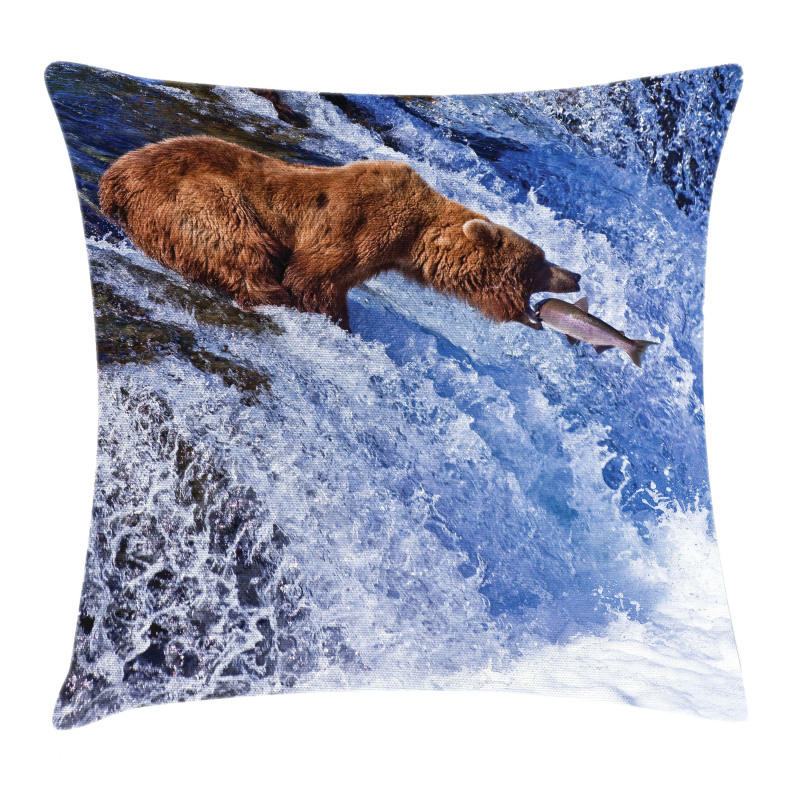 Grizzly Bear at Katmai Pillow Cover