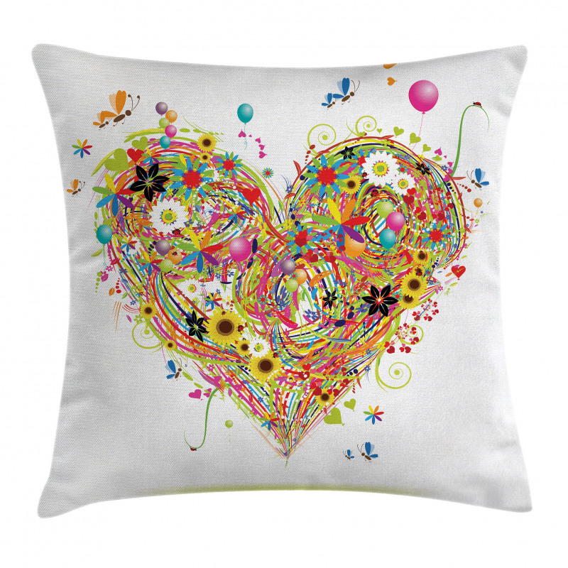Watercolor Love Pillow Cover