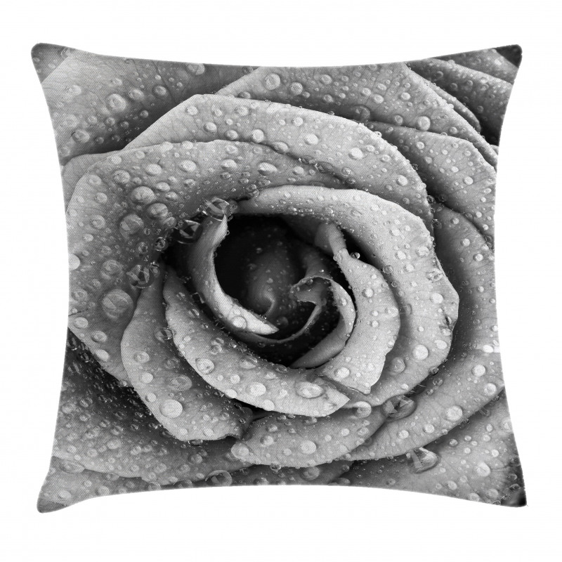 Retro Romance Rose Petal Pillow Cover