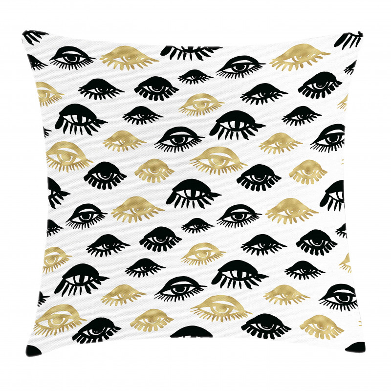Woman Eyes Love Modern Art Pillow Cover