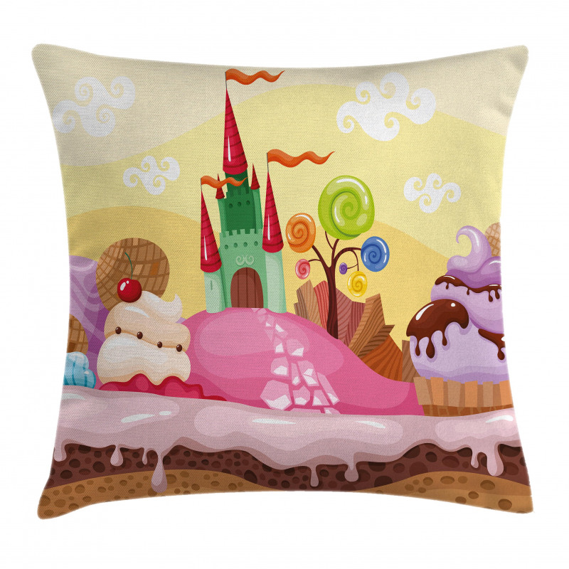 Kids Castle Scenery Pillow Cover