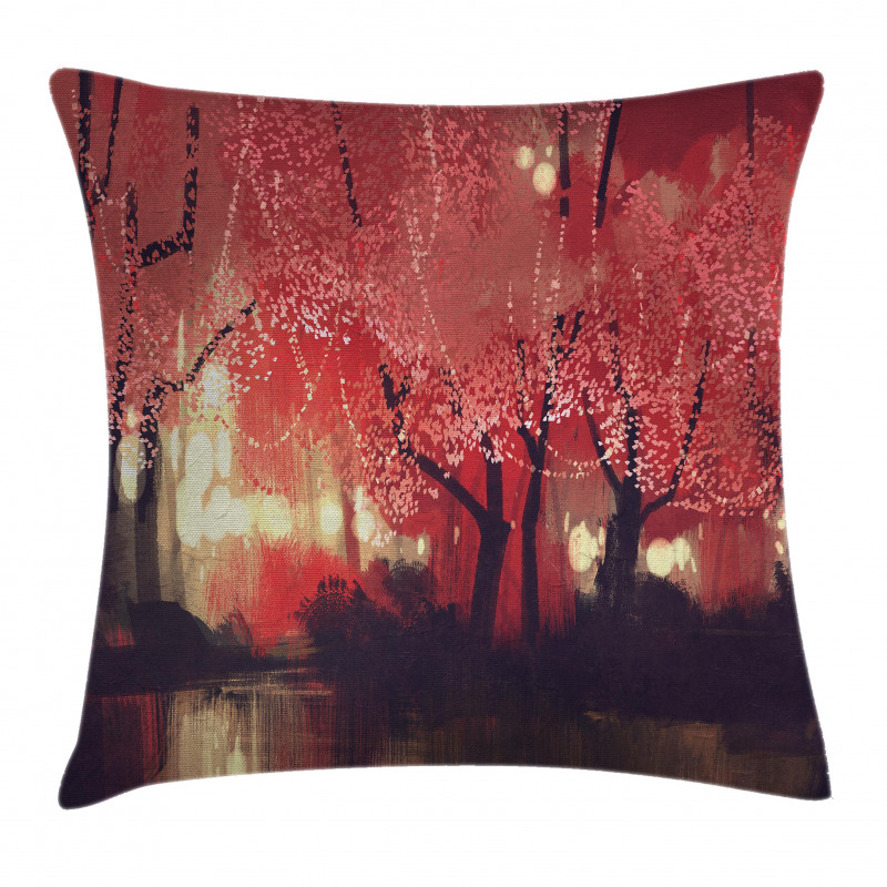Charming Mist Forest Pillow Cover