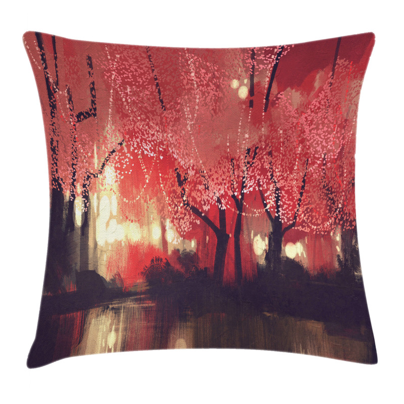 Charming Mist Forest Pillow Cover