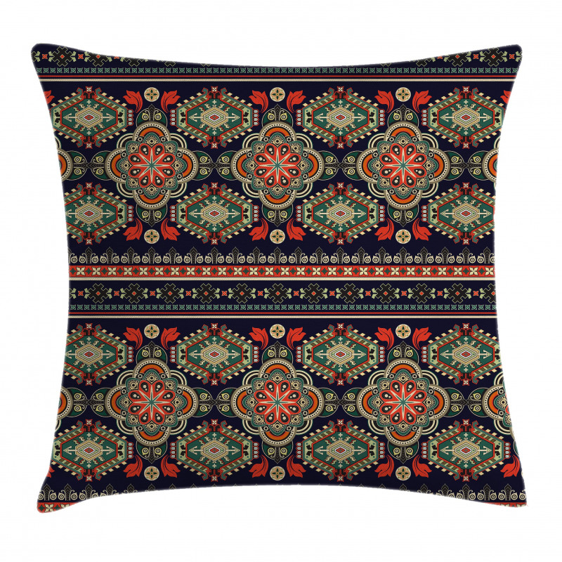 Floral Geometric Shapes Pillow Cover