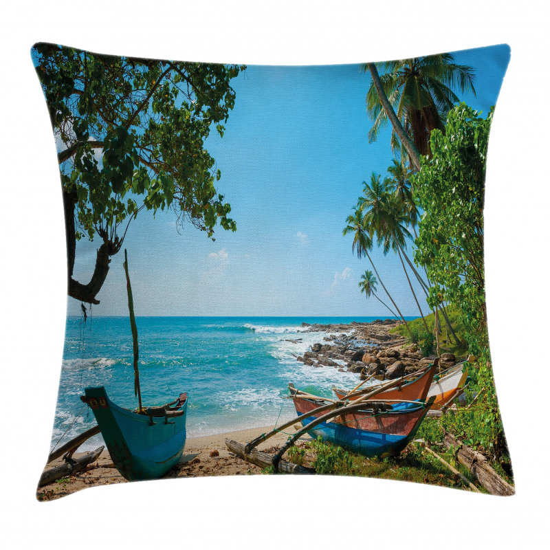 Tropical Ocean Scenery Pillow Cover