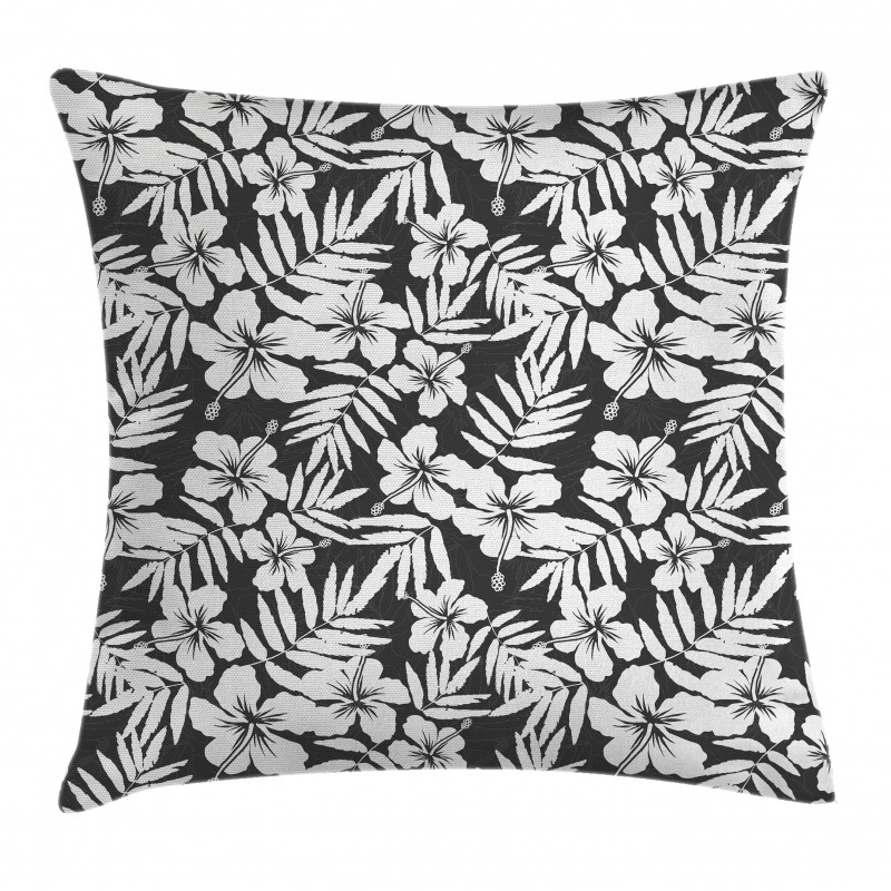 Exotic Hibiscus Flower Pillow Cover