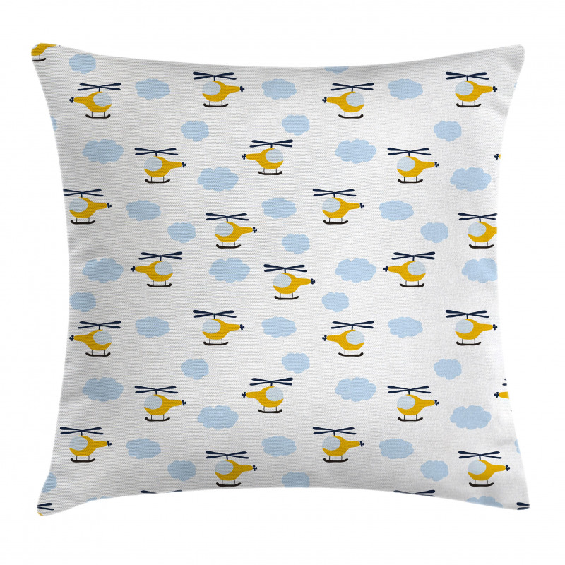Aircraft in Clouds Pillow Cover