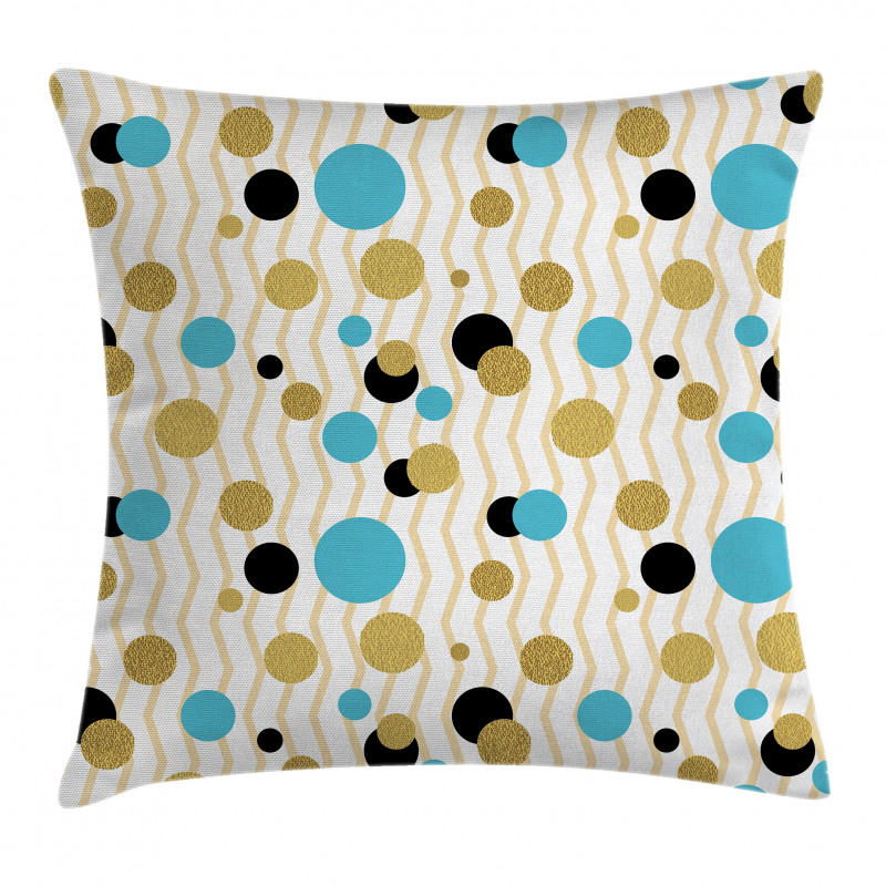 Trippy Geometric Round Pillow Cover