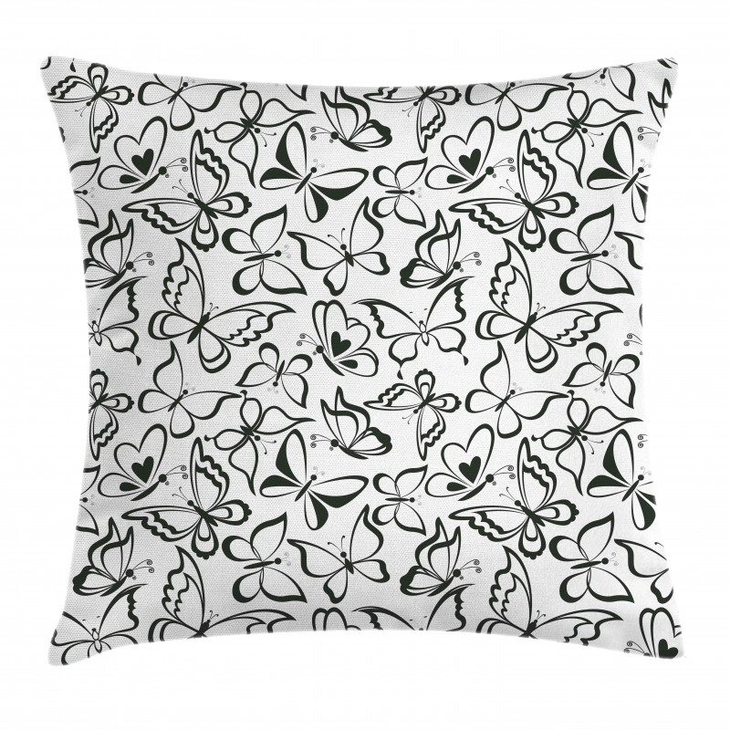 Butterfly and Freedom Pillow Cover