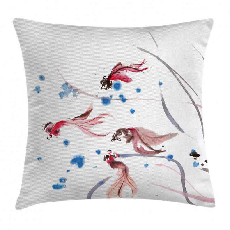 Traditional Ink Painting Pillow Cover