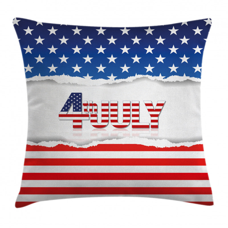 Patriotic Pattern Pillow Cover