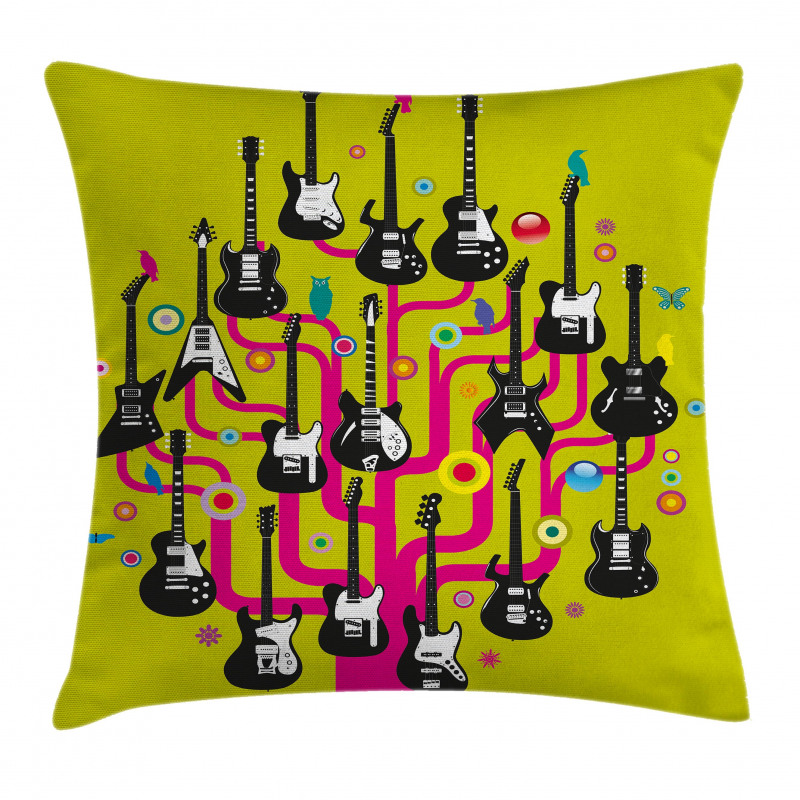 Guitars for Rock Stars Pillow Cover