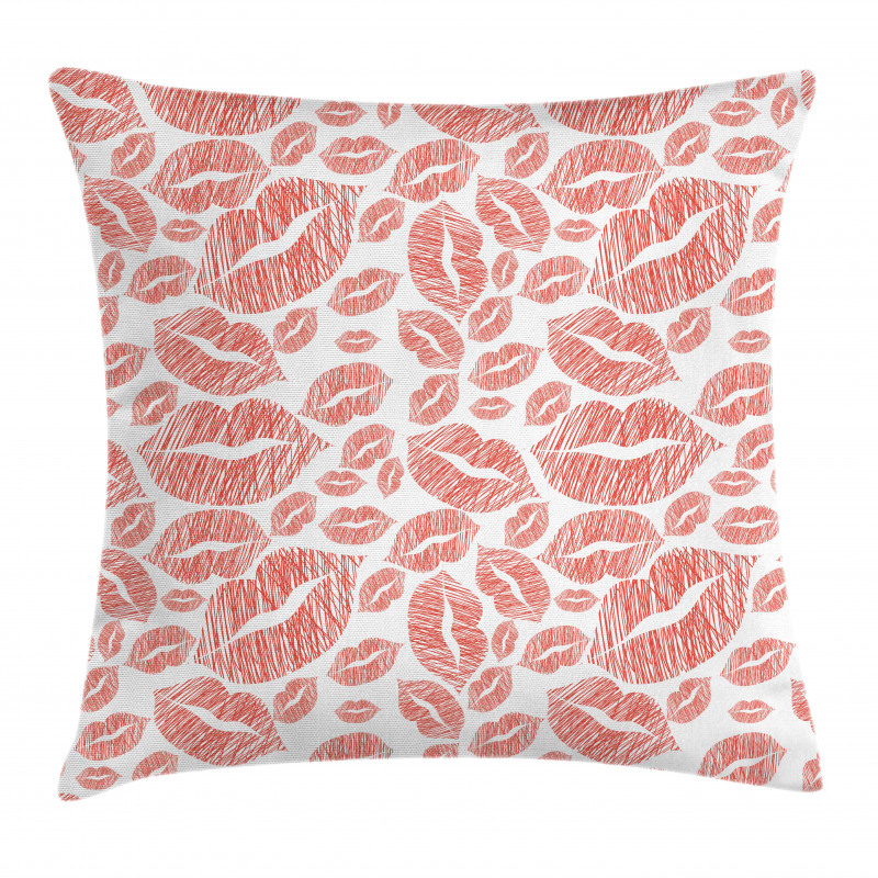 Hot Retro Lady Lips Pillow Cover