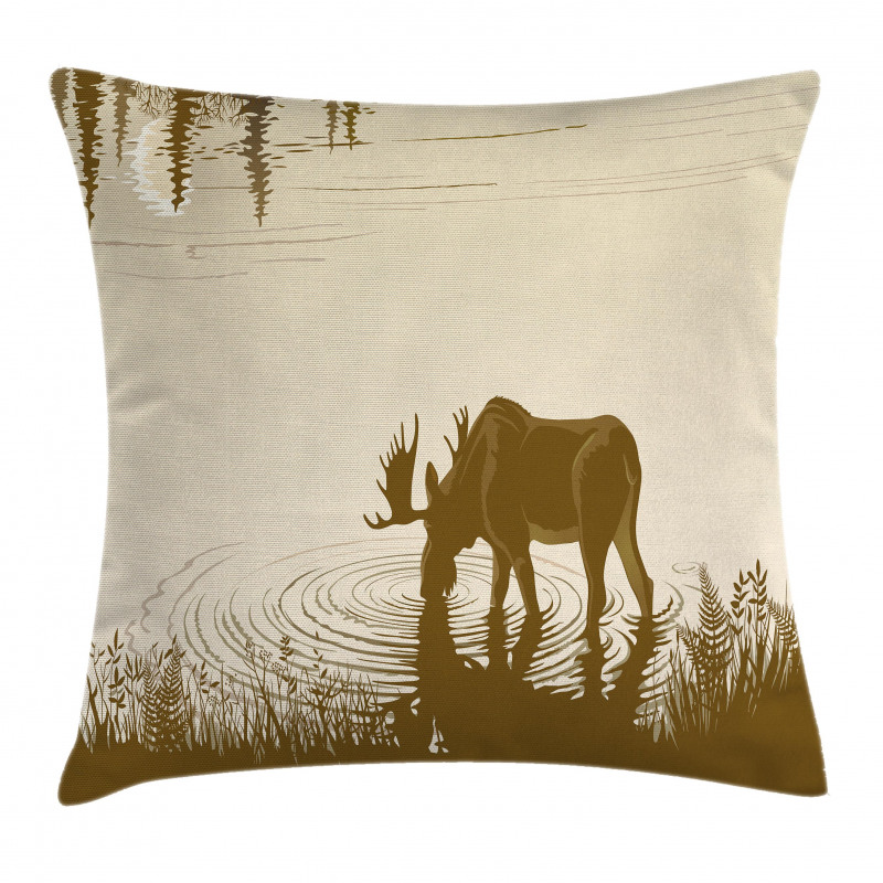 Lake River Forest Wild Pillow Cover