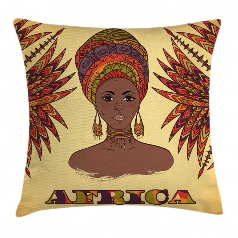 Turban Palms Cultural Pillow Cover