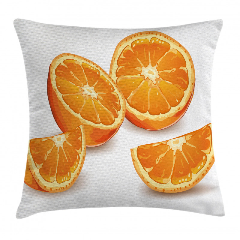 Health Orange Citrus Art Pillow Cover