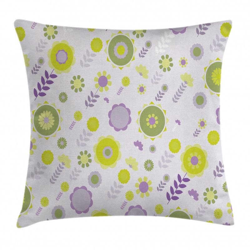 Funky Flowers Pattern Pillow Cover